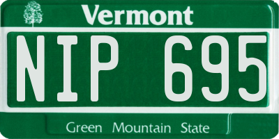 VT license plate NIP695