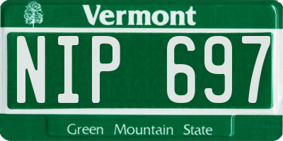 VT license plate NIP697