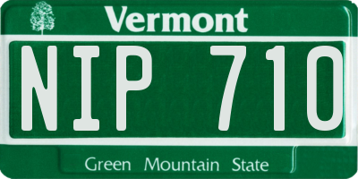 VT license plate NIP710