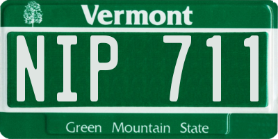 VT license plate NIP711