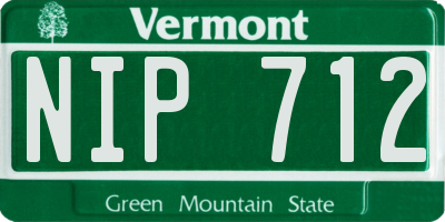 VT license plate NIP712