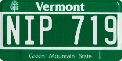 VT license plate NIP719