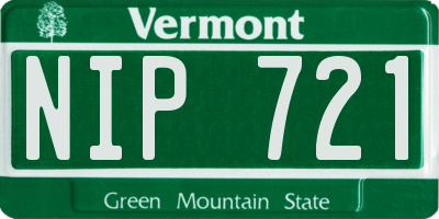 VT license plate NIP721