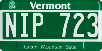 VT license plate NIP723