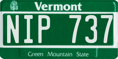 VT license plate NIP737