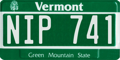VT license plate NIP741