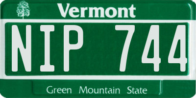 VT license plate NIP744