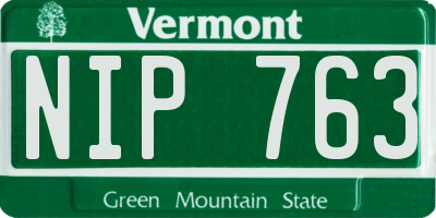 VT license plate NIP763