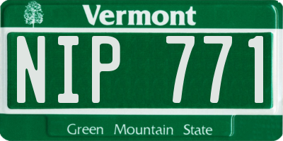 VT license plate NIP771