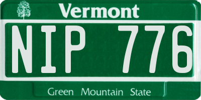 VT license plate NIP776