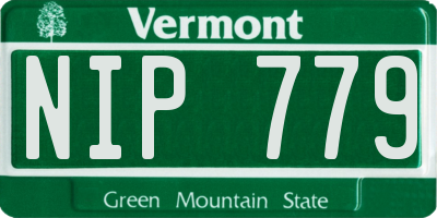 VT license plate NIP779