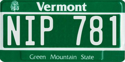 VT license plate NIP781
