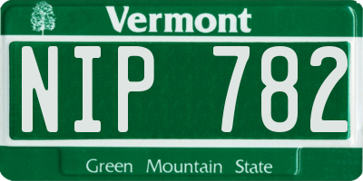 VT license plate NIP782