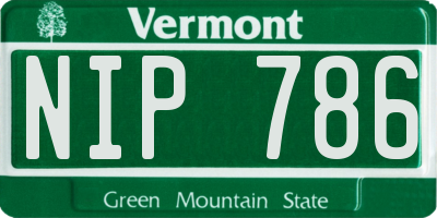 VT license plate NIP786