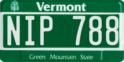 VT license plate NIP788