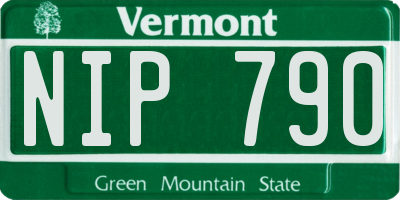 VT license plate NIP790