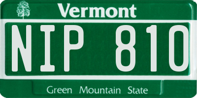 VT license plate NIP810