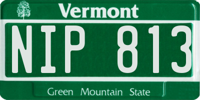 VT license plate NIP813