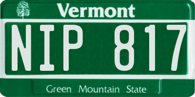 VT license plate NIP817