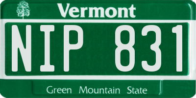 VT license plate NIP831