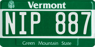 VT license plate NIP887