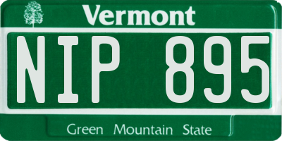 VT license plate NIP895