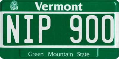 VT license plate NIP900