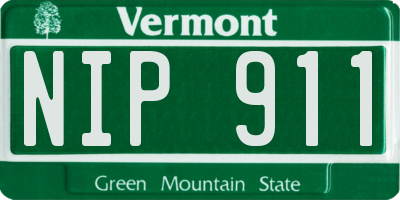 VT license plate NIP911