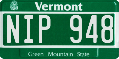 VT license plate NIP948