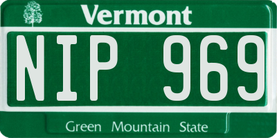VT license plate NIP969