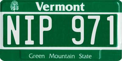 VT license plate NIP971