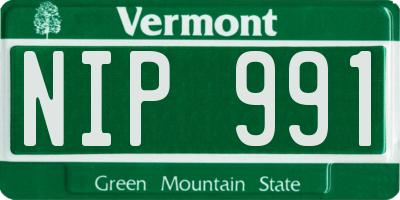 VT license plate NIP991