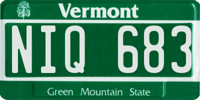 VT license plate NIQ683