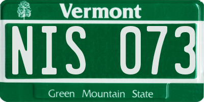 VT license plate NIS073