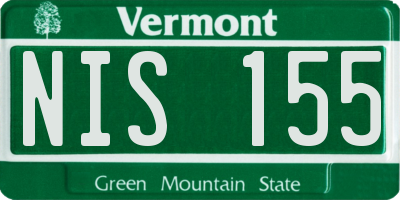 VT license plate NIS155