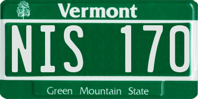 VT license plate NIS170