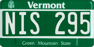 VT license plate NIS295