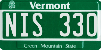 VT license plate NIS330