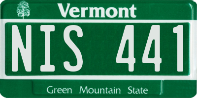 VT license plate NIS441