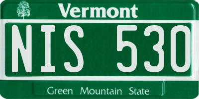 VT license plate NIS530