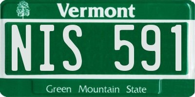 VT license plate NIS591
