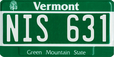 VT license plate NIS631