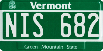 VT license plate NIS682
