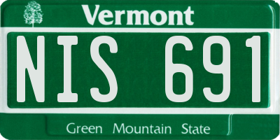 VT license plate NIS691