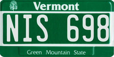 VT license plate NIS698