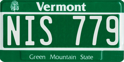 VT license plate NIS779