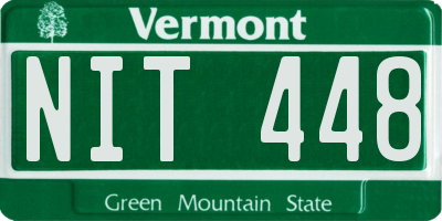VT license plate NIT448