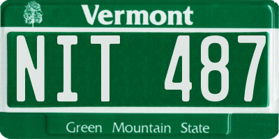 VT license plate NIT487