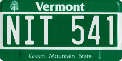 VT license plate NIT541