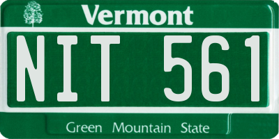 VT license plate NIT561